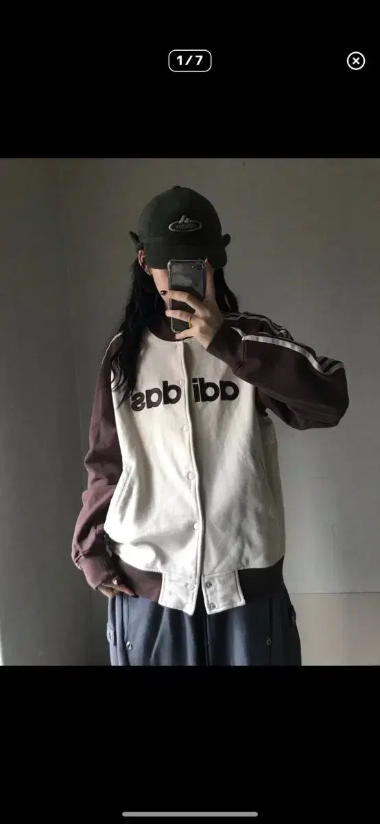 アディダス クリーム ブラウン ジャージ スタジャン