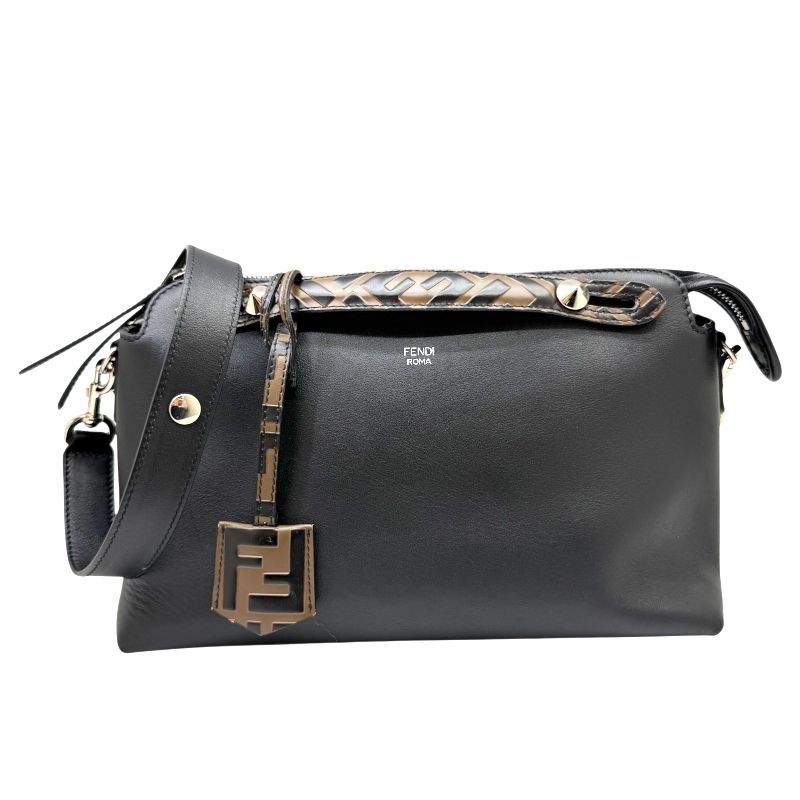 中古】FENDI フェンディ バイザウェイ ミディアム レザー ブラック