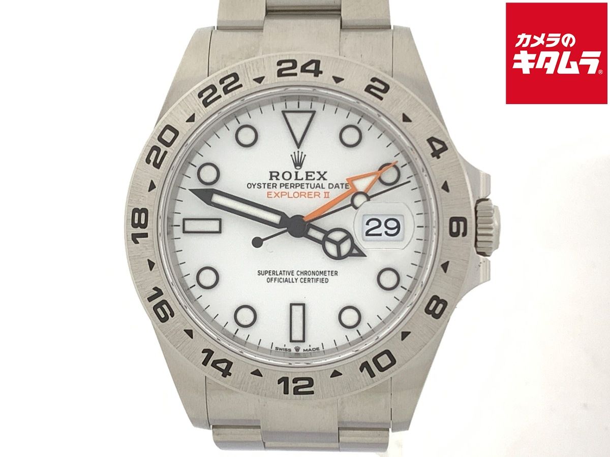 【中古】 【新品同様】 ロレックス(ROLEX) エクスプローラーII ホワイト 226570 ステンレス