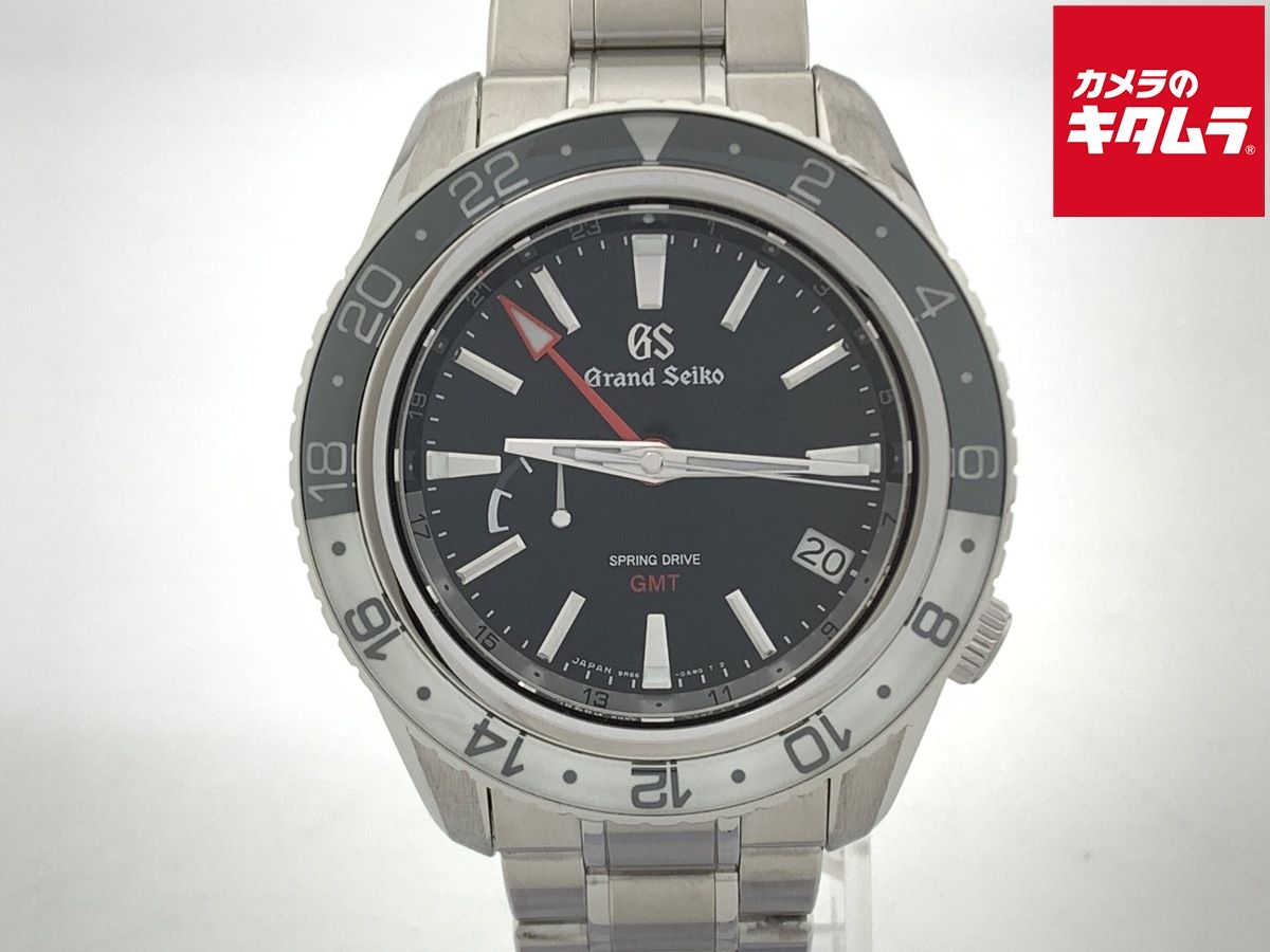 【中古】 【良品】 グランドセイコー スプリングドライブ GMT ブラック SBGE277/9R66-0BK0 ステンレススティール
