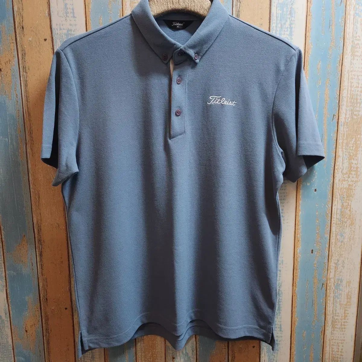 Titleist (タイトリスト) ゴルフウェア 半袖 カラーTシャツ ブルー XL
