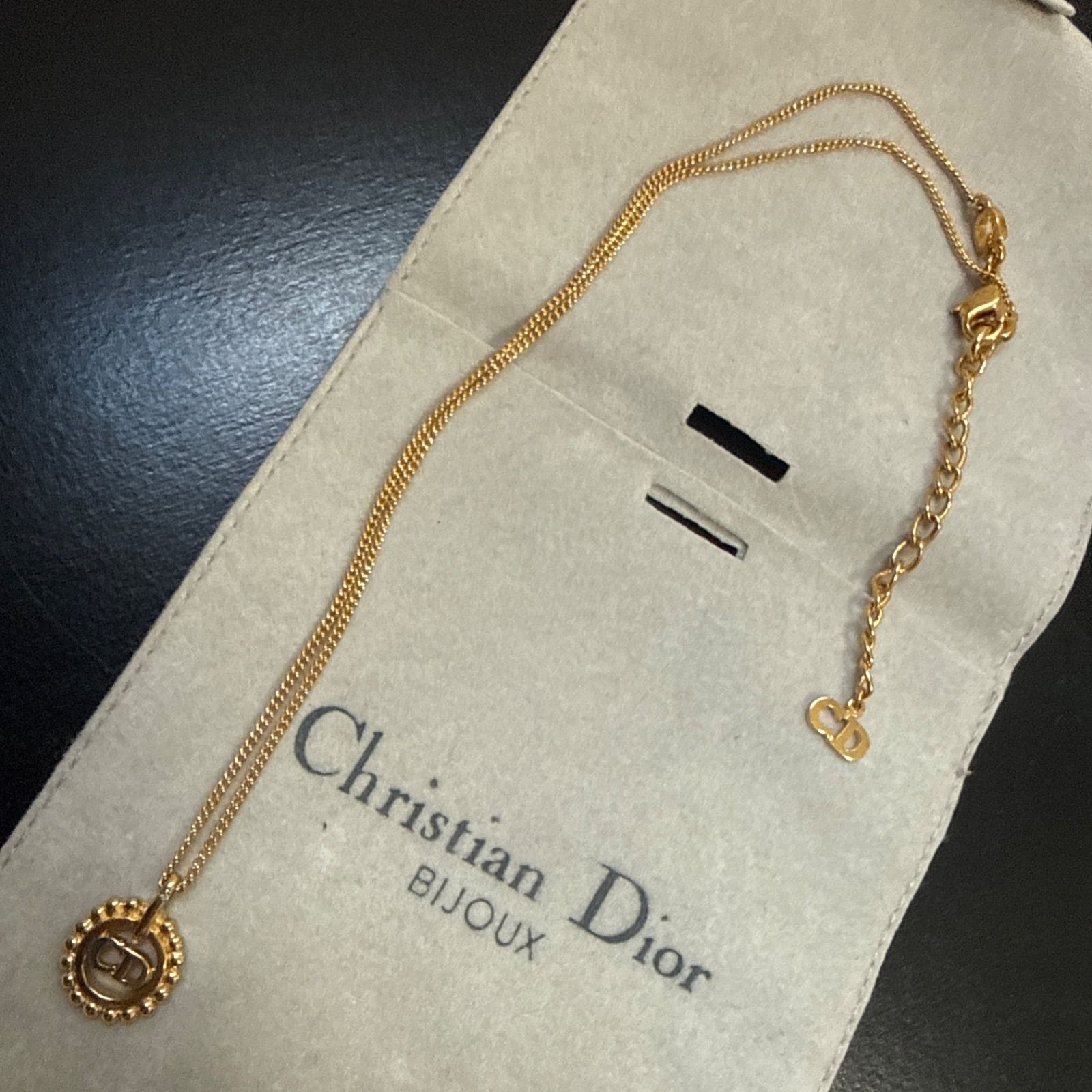 Dior CDロゴ ネックレス ゴールドカラー レディース Christian Dior 