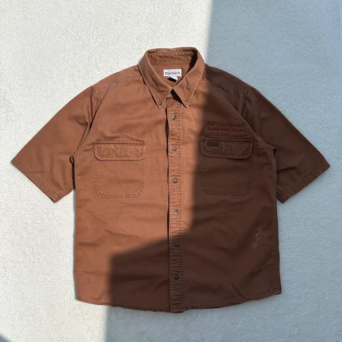 Carhartt カーハート ブラウン 캔버스 ウォーク シャツ