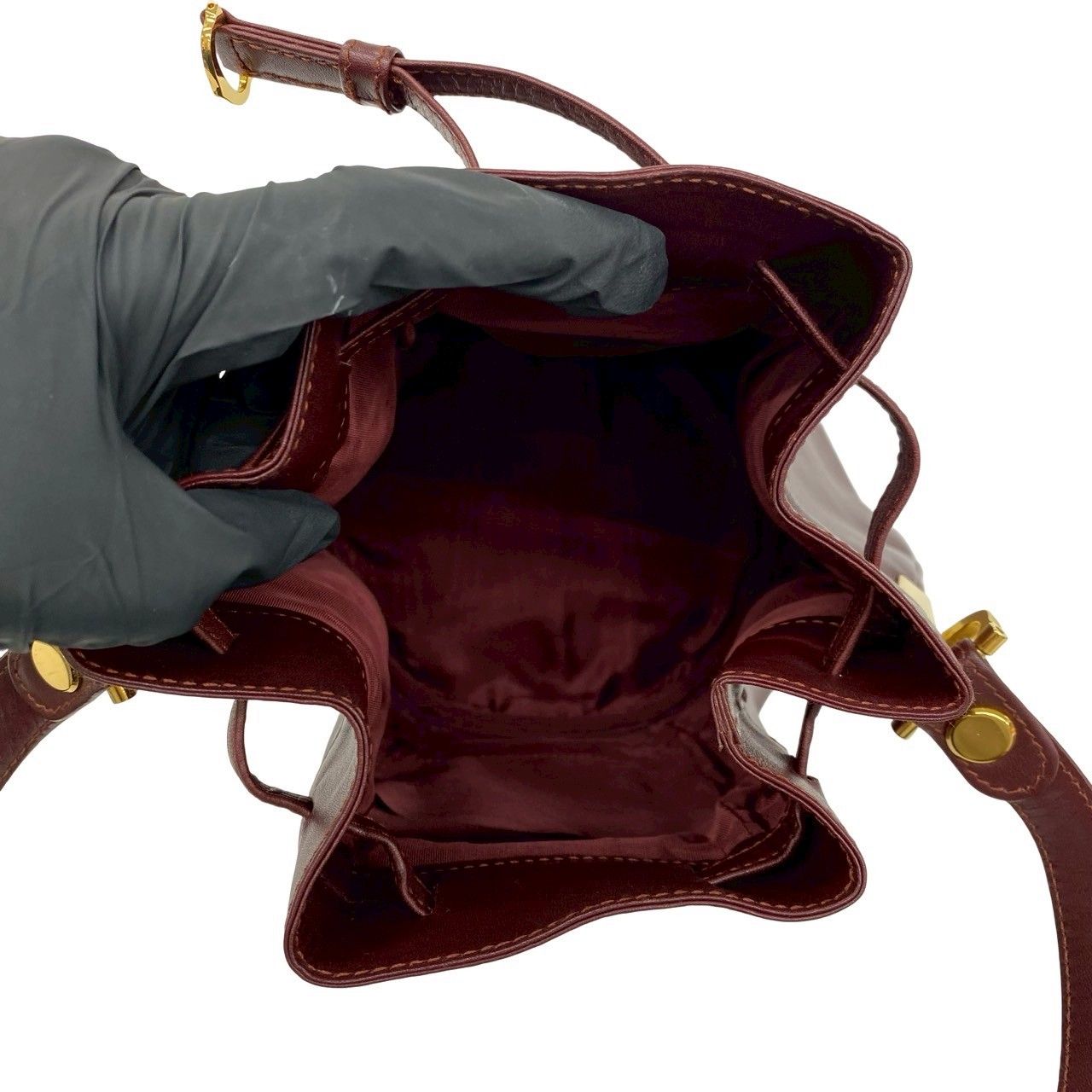 極 美品 希少品 保存袋付 CARTIER カルティエ マストライン ロゴ