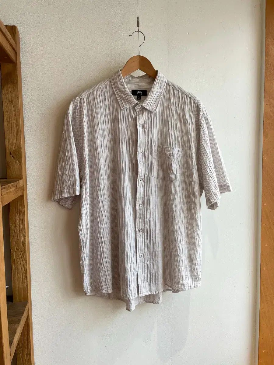 STUSSY クリンクル 半袖 シャツ