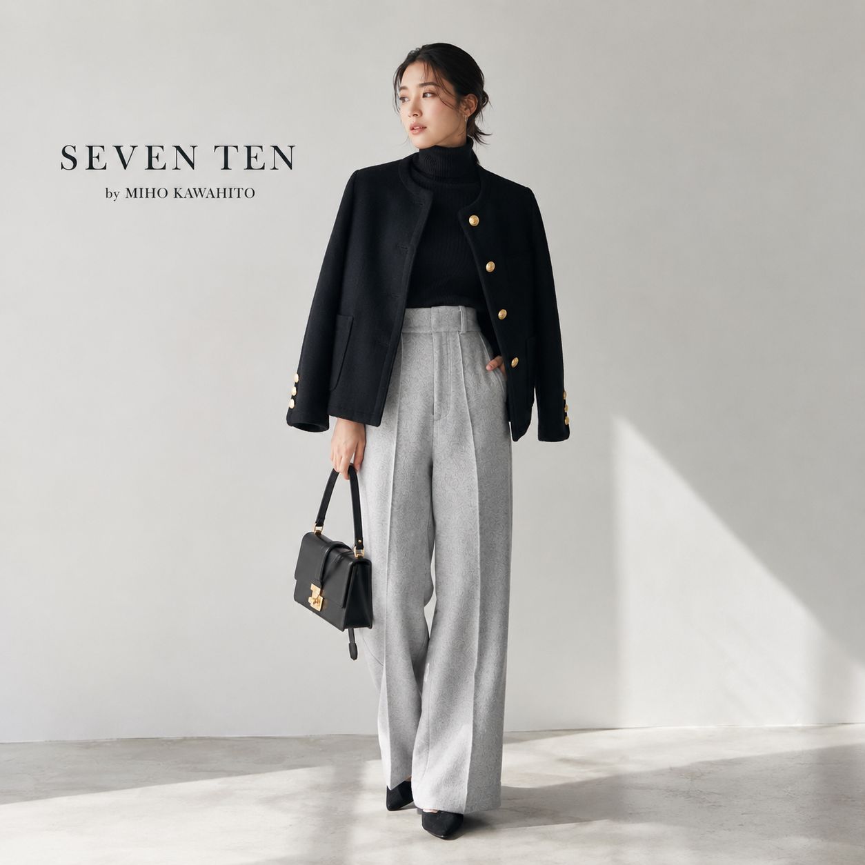 レディース SEVEN TEN by MIHO KAWAHITO 半袖ニット 美品