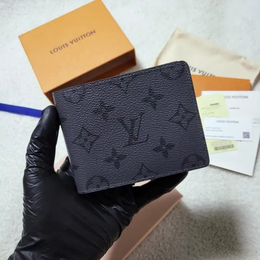フルセット Louis Vuitton ルイヴィトン エクリプス リバース スレンダー 二つ折り財布
