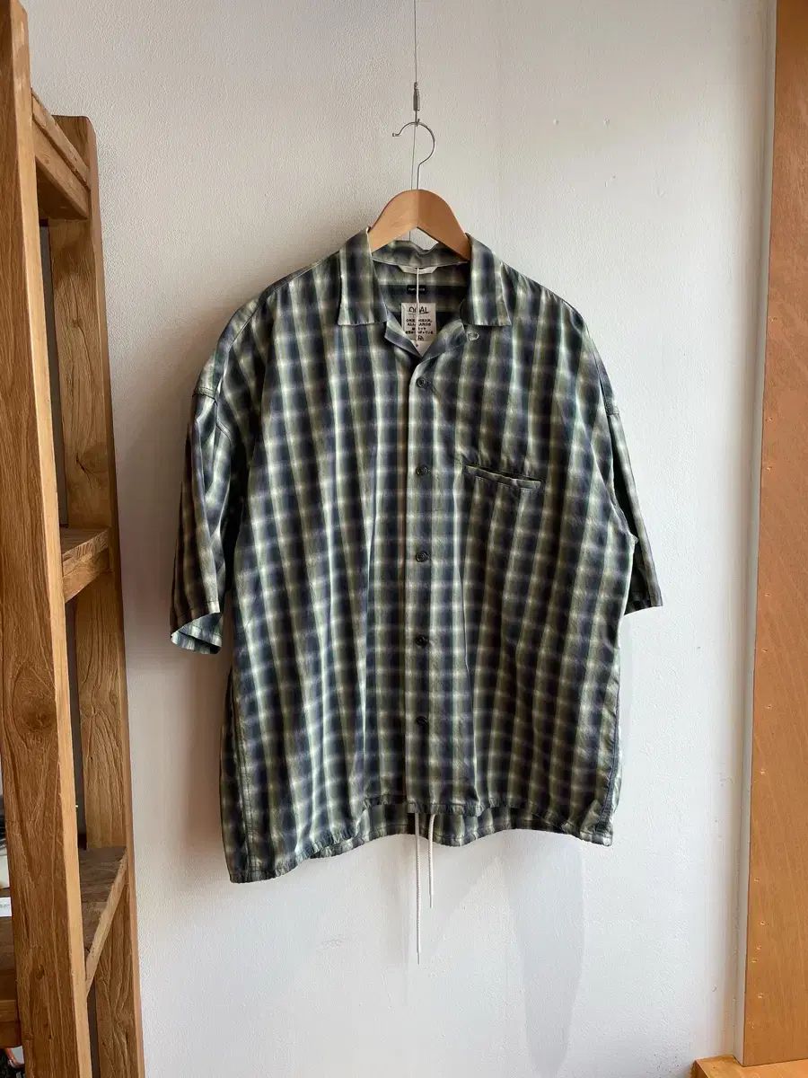 nanamica オープン カラ ONE CHECK シャツ