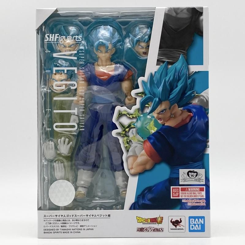 【中古】未開封 S.H.Figuarets スーパーサイヤ人 ゴッドスーパーサイヤ人 ベジット-超- バンダイ ドラゴンボール超[17]