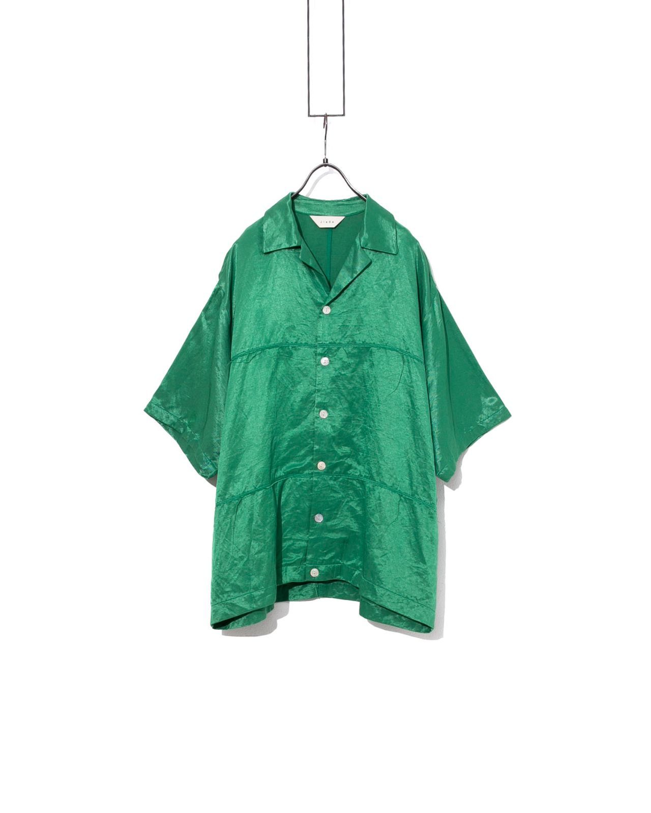 JieDa ジエダ LINEN PANEL SHIRT S/S開襟半袖シャツ Jie-22S-SH09