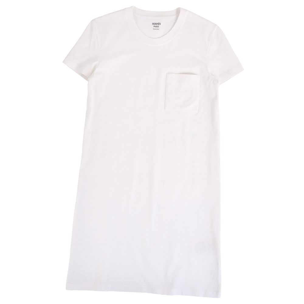 極美品 エルメス HERMES ワンピース 2024 Tシャツ カットソー 半袖