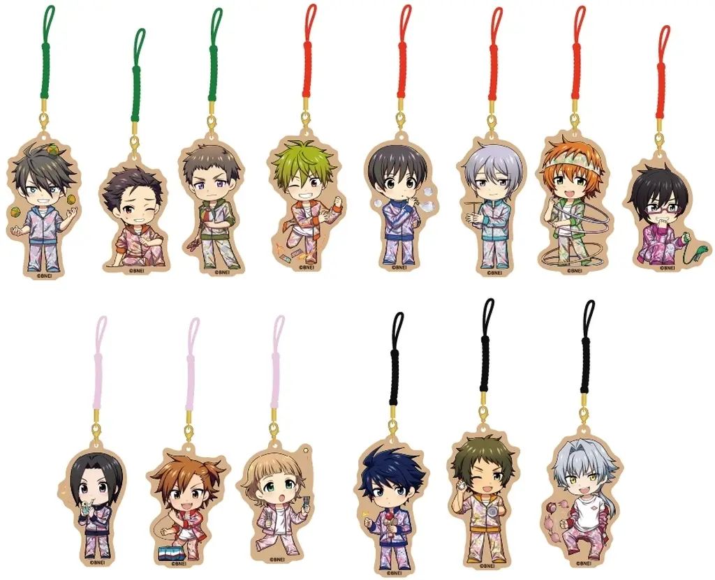 【新品】キーホルダー 【BOX】アイドルマスター SideM 木製キーホルダー レトローズパーティver.