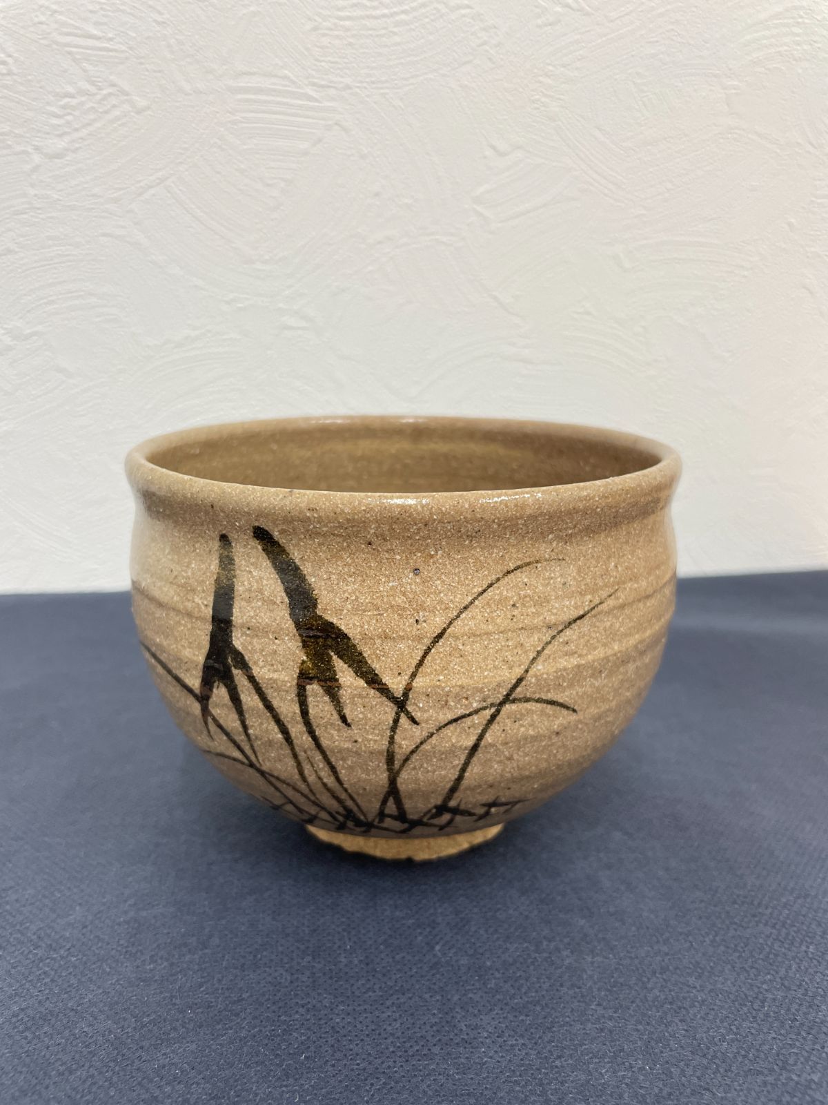 441301087507】 唐津焼 三代金作 絵唐津 茶碗 抹茶碗 共箱 茶道具