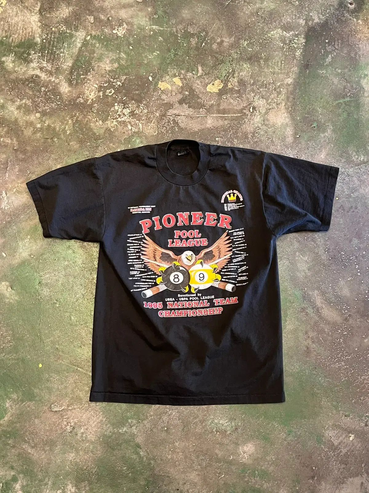 90's L FRUIT OF THE LOOM(フルーツオブザルーム) ヴィンテージ USA グラフィック シングルステッチ Tシャツ