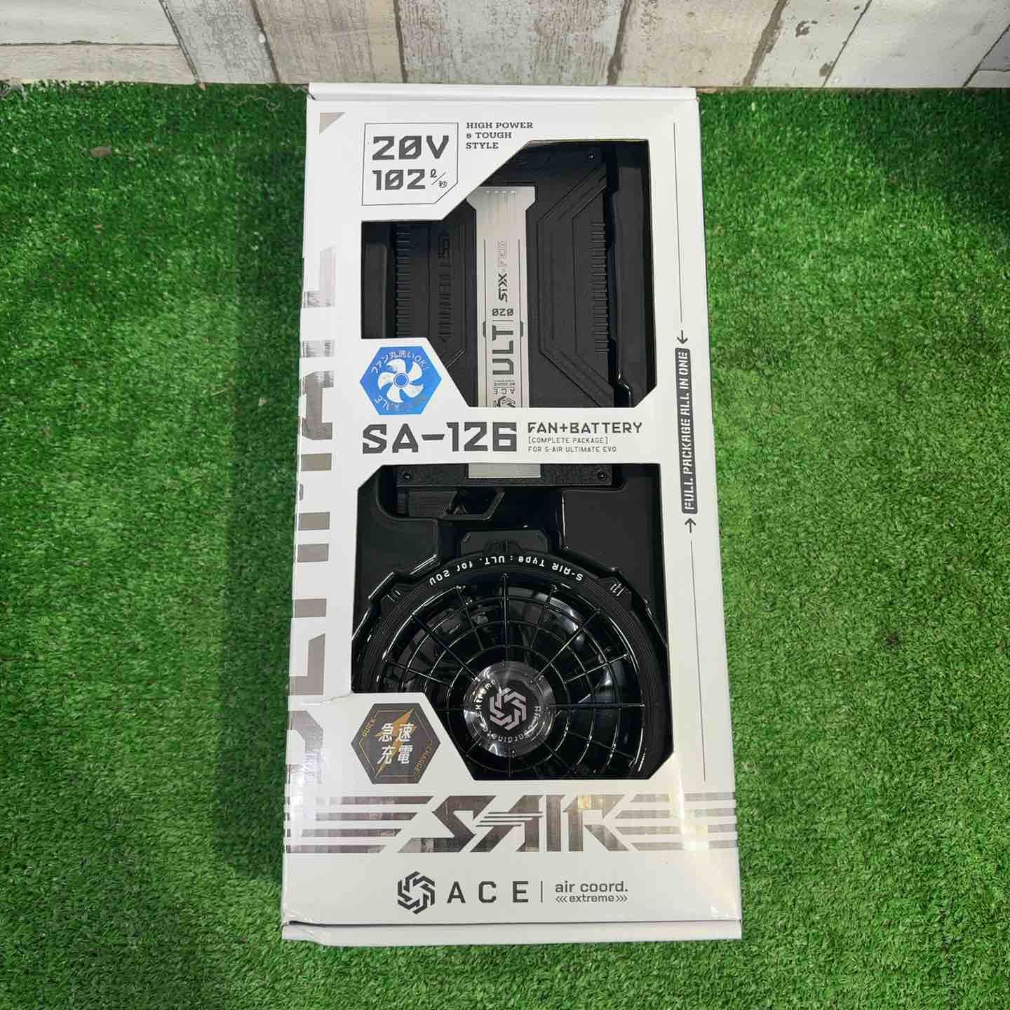 シンメン S-AIR 20Vファンバッテリーフルセット SA-126 カラー：6ブラック【町田店】