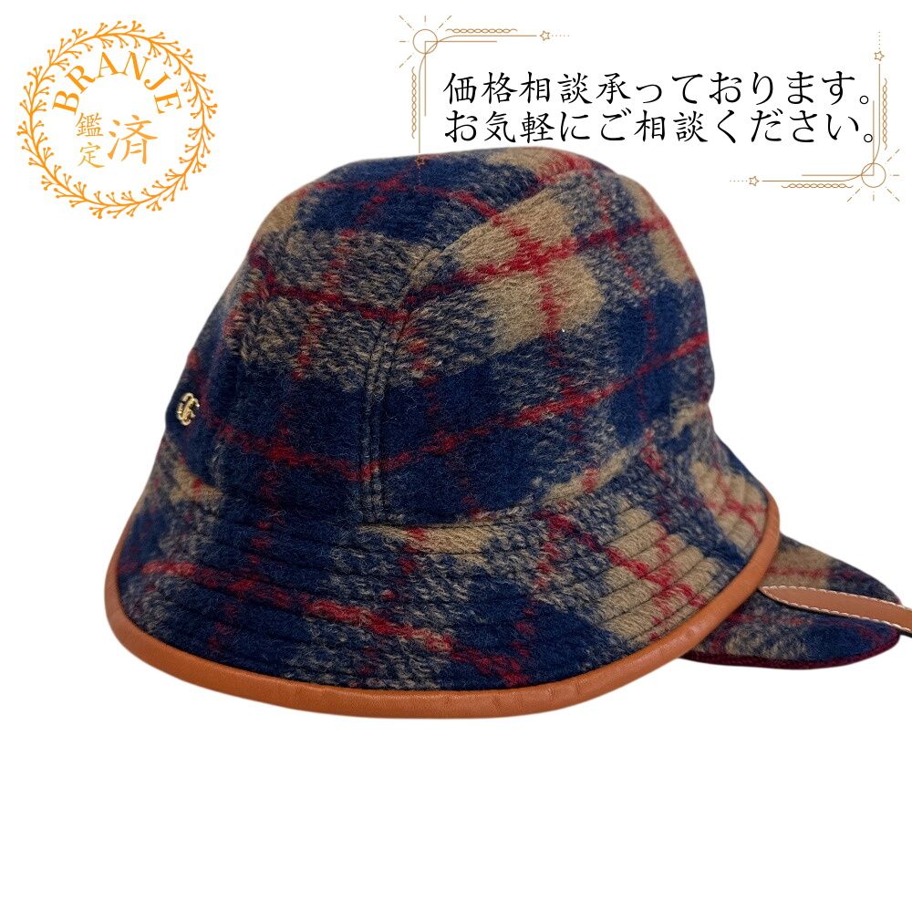グッチ チェック　帽子 ハット