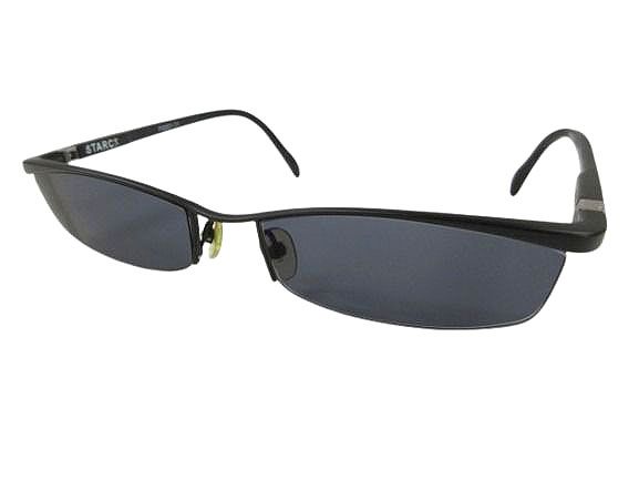 アランミクリ alain mikli × STARCK EYES スタルクアイズ サングラス 黒 ブラック アイウェア