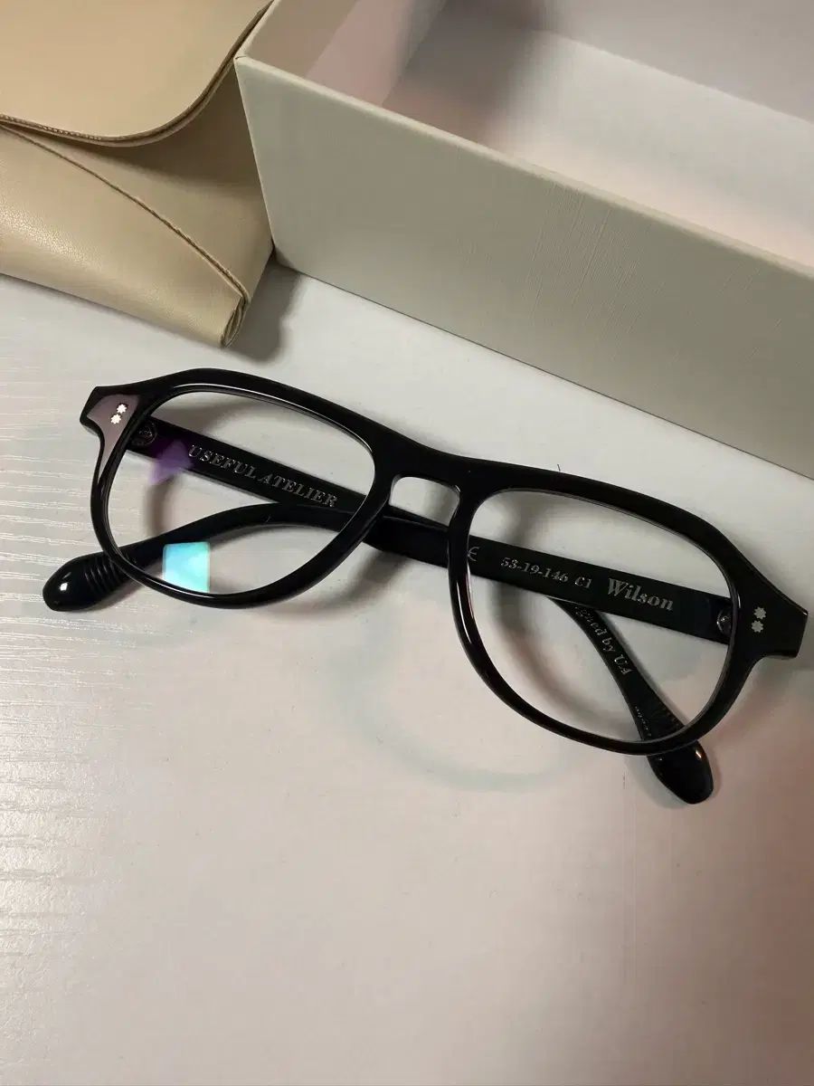 USEFUL ATELIER ウィルソン ブラック メガネ (試着のみの新品)