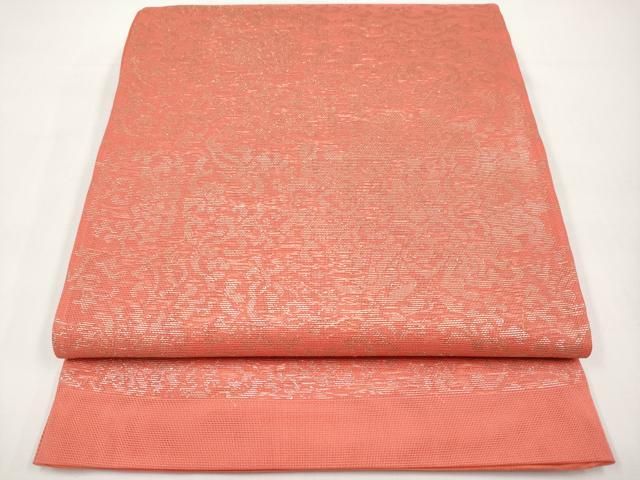 平和屋着物＊夏物　六通柄袋帯　正倉院花唐草文　金糸　正絹　逸品　未使用　CABI8549tx