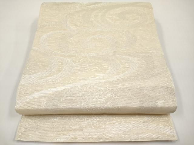 平和屋着物＊夏物　六通柄袋帯　光琳水　銀糸　正絹　逸品　CABI8443tx