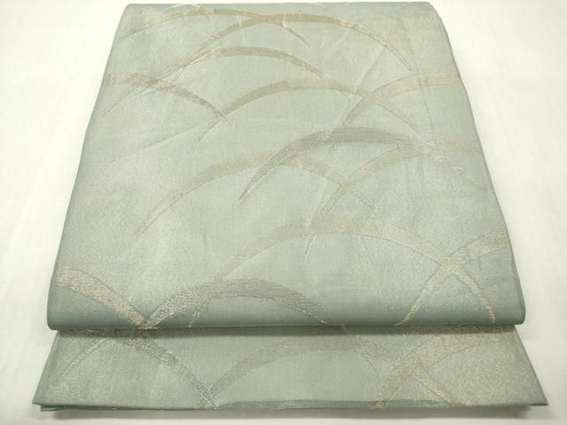 平和屋着物＊夏物　六通柄袋帯　芝　金糸　正絹　逸品　DABF0440ea