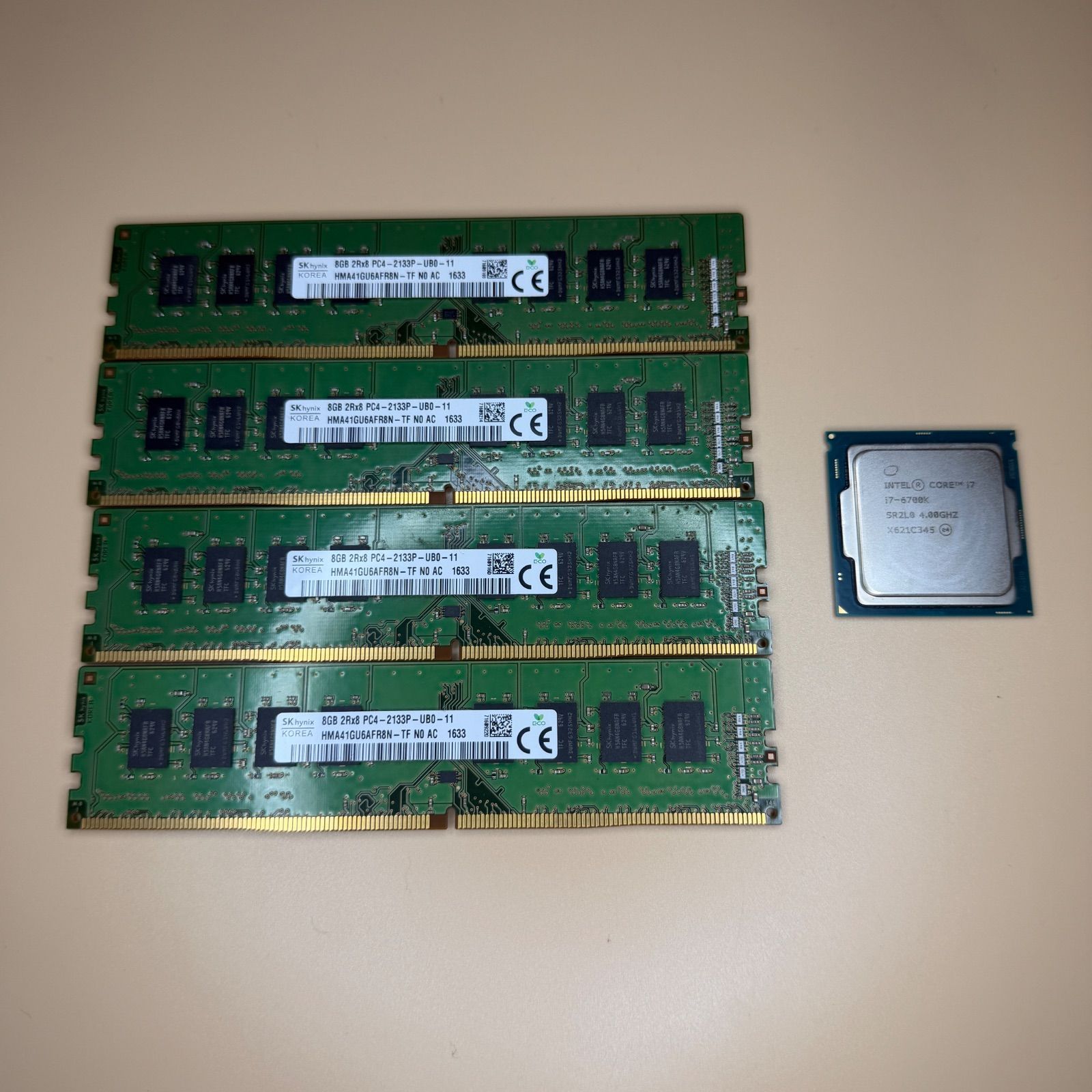 Core i7-6700k CPU & 8GBメモリ4枚セット 動作未確認 - メルカリ