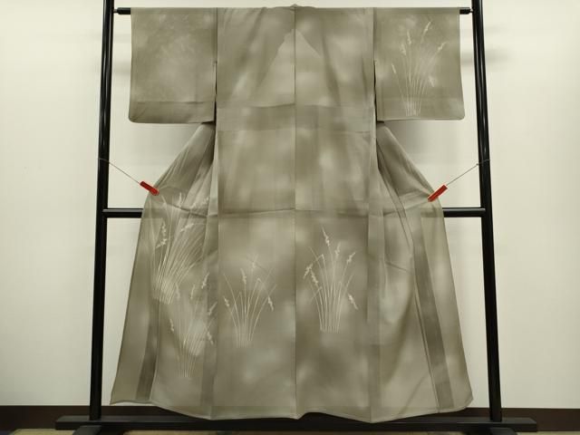 平和屋着物＊夏物　訪問着　絽　草木文　暈し染め　正絹　逸品　CABH7792ze