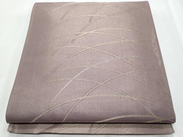 平和屋着物＊夏物　六通柄袋帯　芝草文　金銀糸　正絹　逸品　CABI5605fb