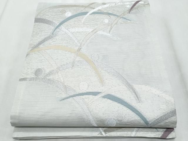 平和屋着物＊夏物　六通柄袋帯　露芝文　金銀糸　正絹　逸品　CABI5609fb