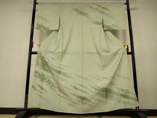 平和屋着物＊夏物　訪問着　立波紋紗　霞文　金銀彩　三越扱い　正絹　逸品　AABJ8082jd