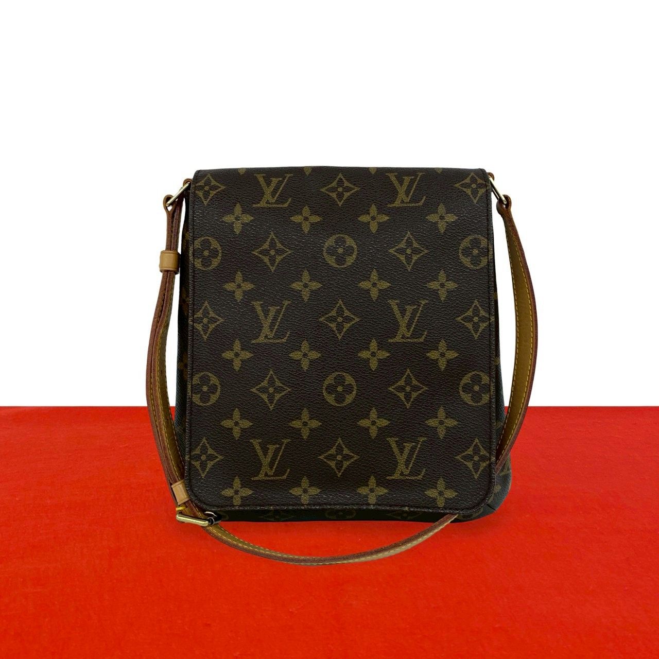 極 美品 LOUIS VUITTON ルイヴィトン ミュゼットサルサ モノグラム