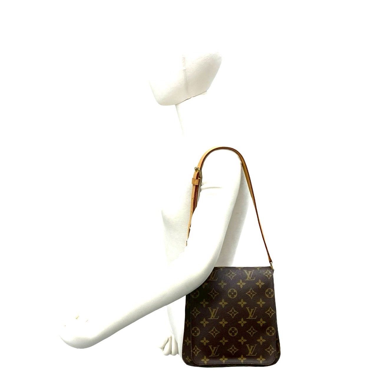極 美品 LOUIS VUITTON ルイヴィトン ミュゼットサルサ モノグラム