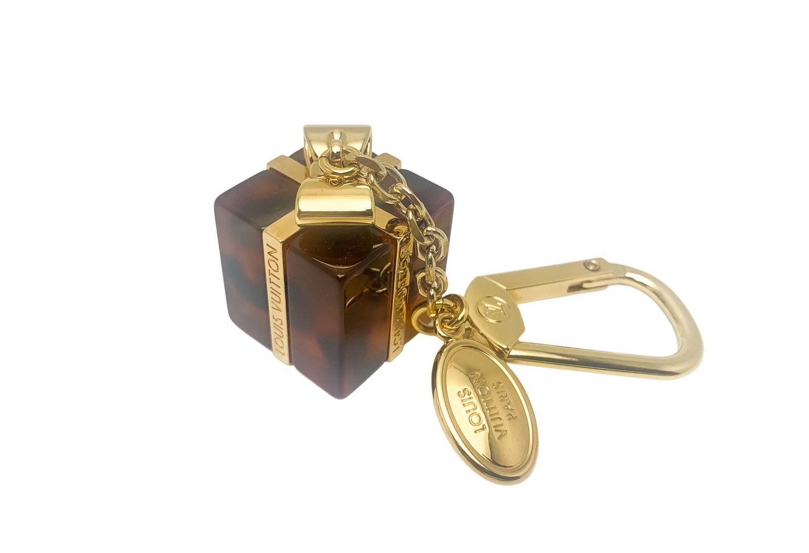 LOUIS VUITTON ルイヴィトン ゴールド金具 べっ甲調 ビジューサック