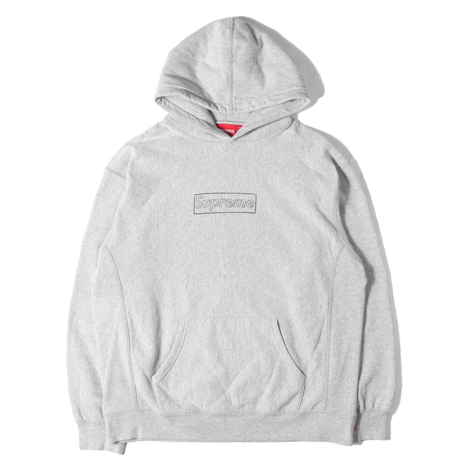 Supreme シュプリーム パーカー ヘザーグレー サイズ:L | 21SS ×KAWS