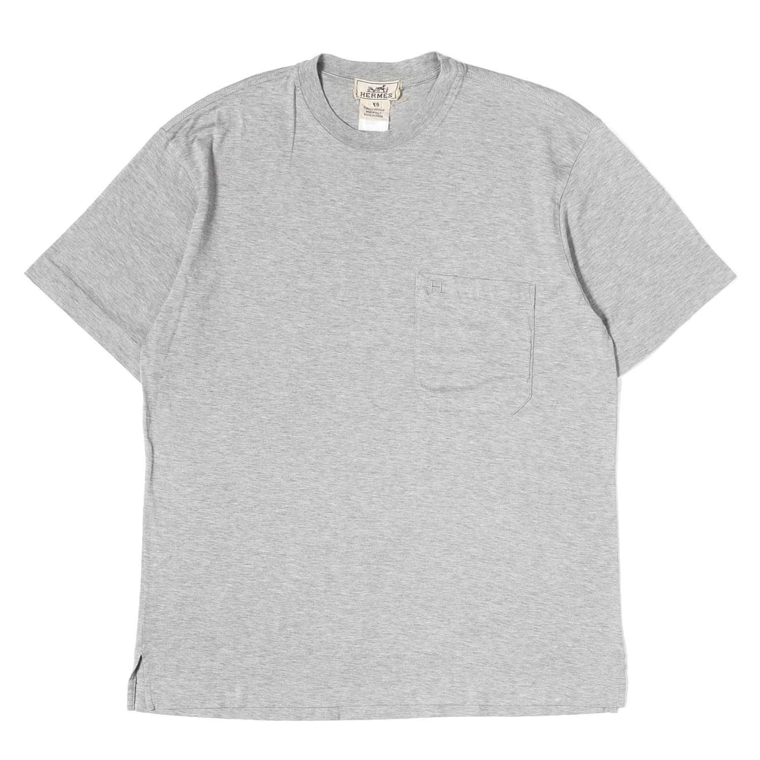 Hermes hロゴ tシャツ HERMES エルメス Tシャツ グレー サイズ XS H