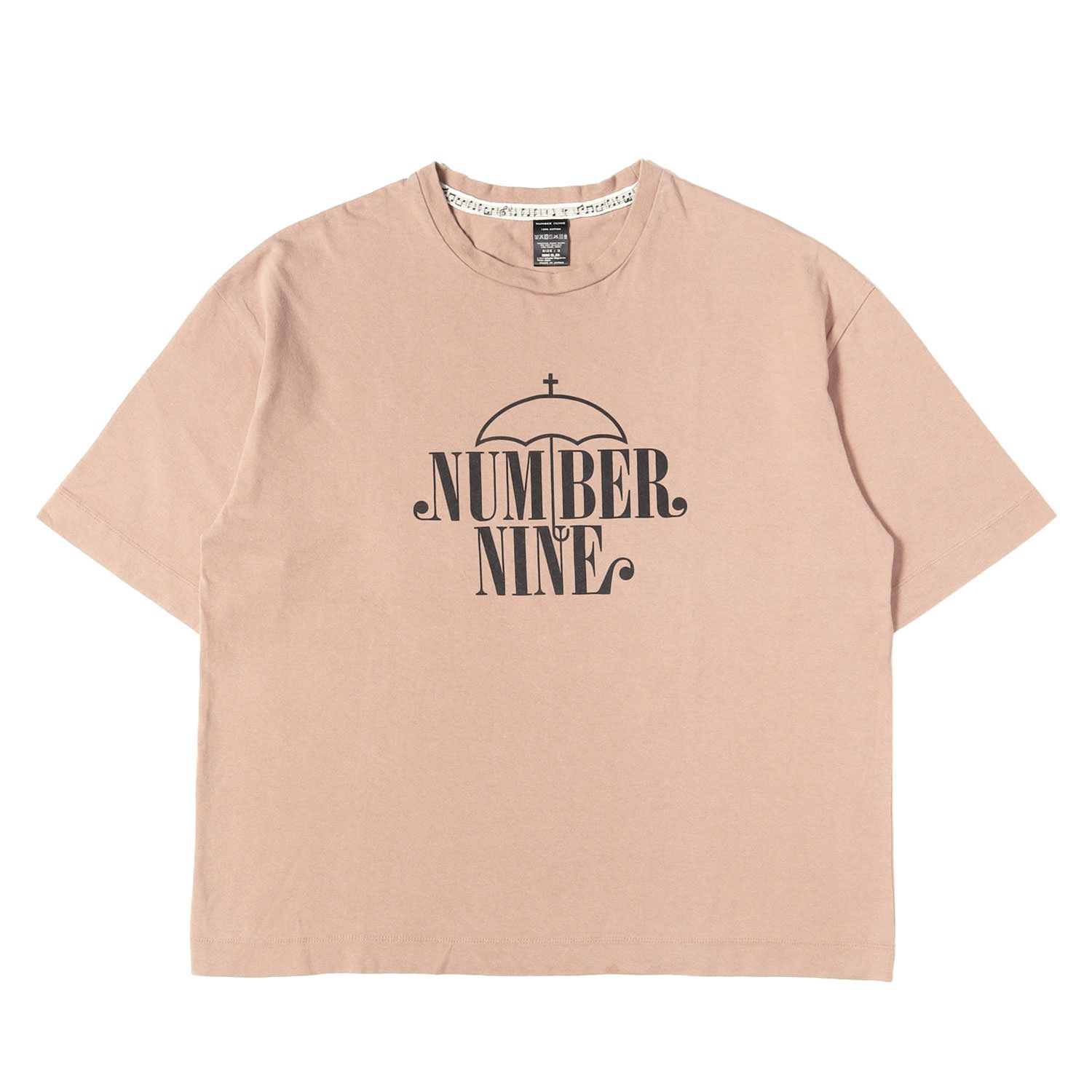 NUMBER (N)INE ナンバーナイン Tシャツ ベージュ サイズ:3 | 復刻モデル アンブレラロゴ ヘビー Tシャツ | トップス カットソー 半袖【メンズ】【中古】