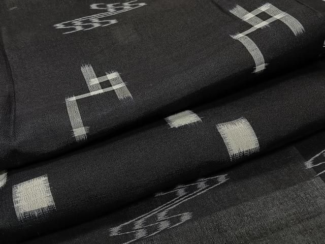平和屋着物＊夏物　本場琉球絣　夏琉球絣　正絹　逸品　CABI3754xi