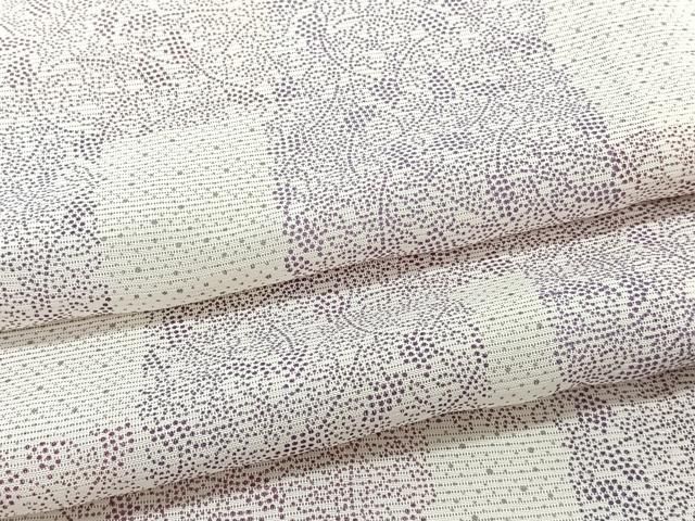 平和屋着物＊夏物　小紋　絽　色紙重ね南天文　正絹　逸品　CABI3765xi