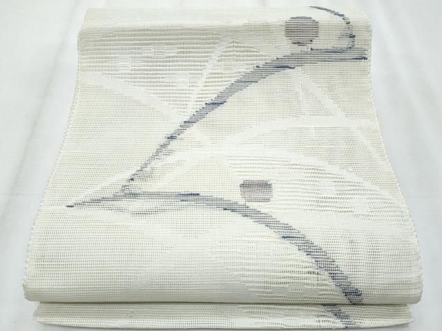平和屋着物＊夏物　八寸名古屋帯　絽綴れ　露芝文　CABH8326fb