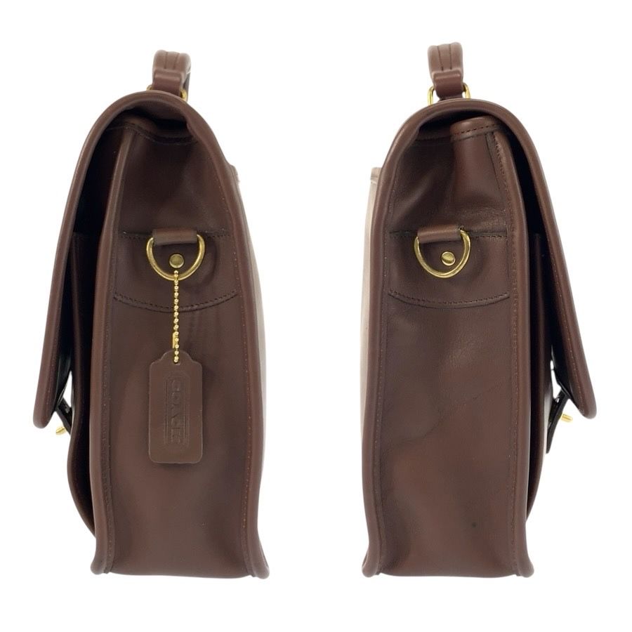 美品 COACH コーチ ヴィンテージ オールドコーチ ブラウン ゴールド