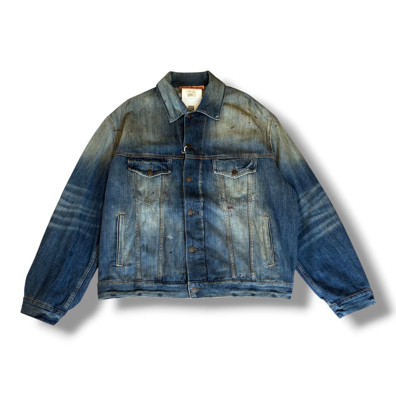 参考上代112,600円 未使用品 Acne Studios 26SS Trafalgar Denim Jacket トラファルガーデニムジャケット Gジャン アクネストゥディオス FN-UX-OUTW000111 インディゴ Ｍ 2045A4