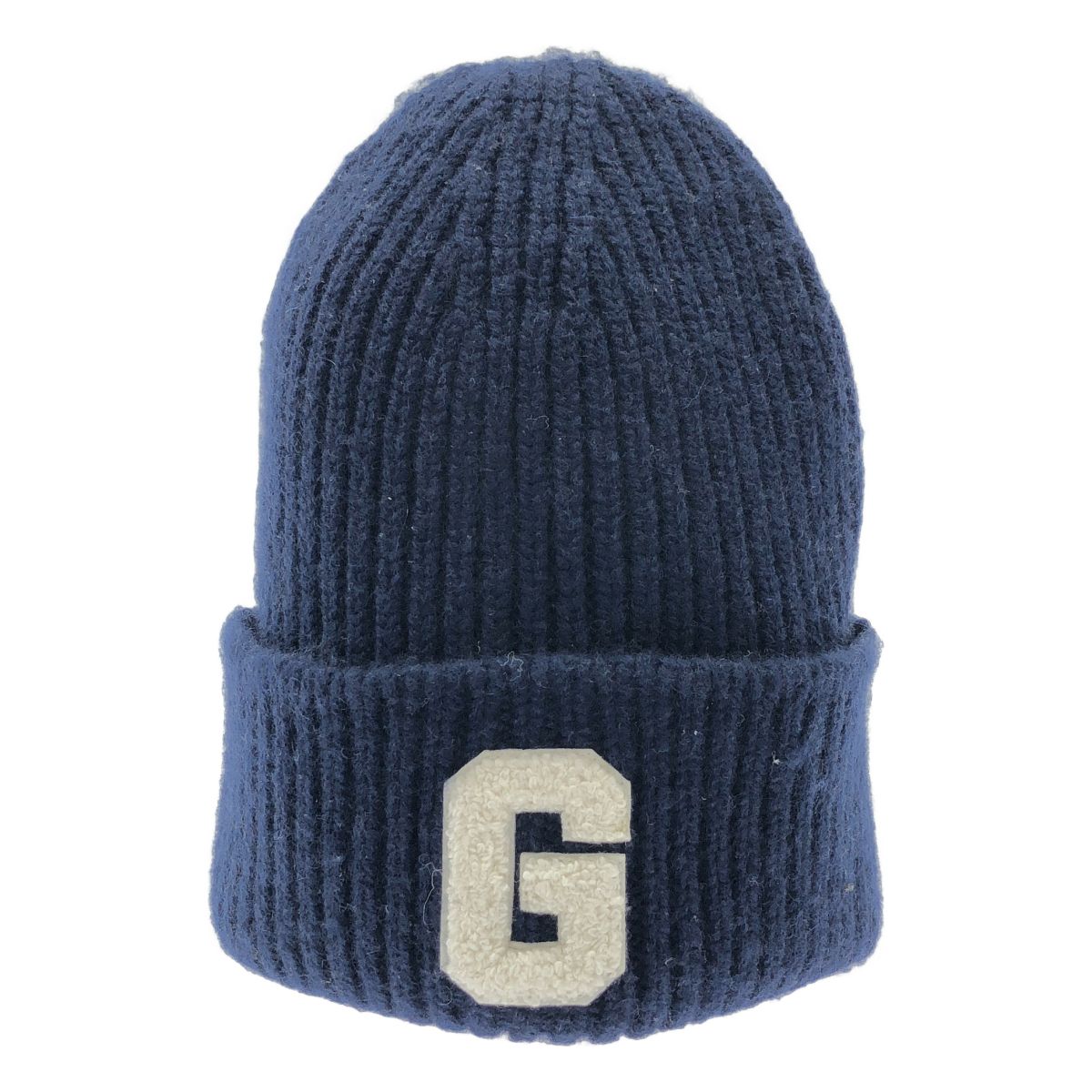 GOOD GRIEF! グッド グリーフ! PATCHED KNIT BEANIE ニットビーニー ネイビー M