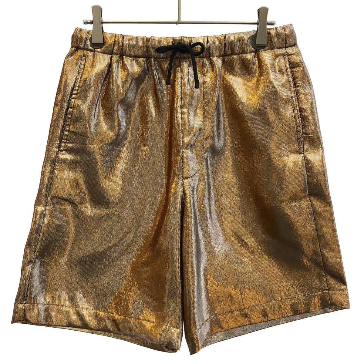 DRIES VAN NOTEN ドリスヴァンノッテン 25SS ゴールドショートパンツ ゴールド 44