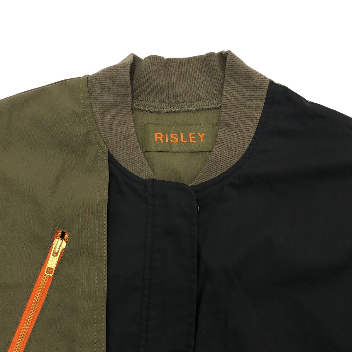 RISLEY リズレー コットンナイロンミリタリーシャツワンピース