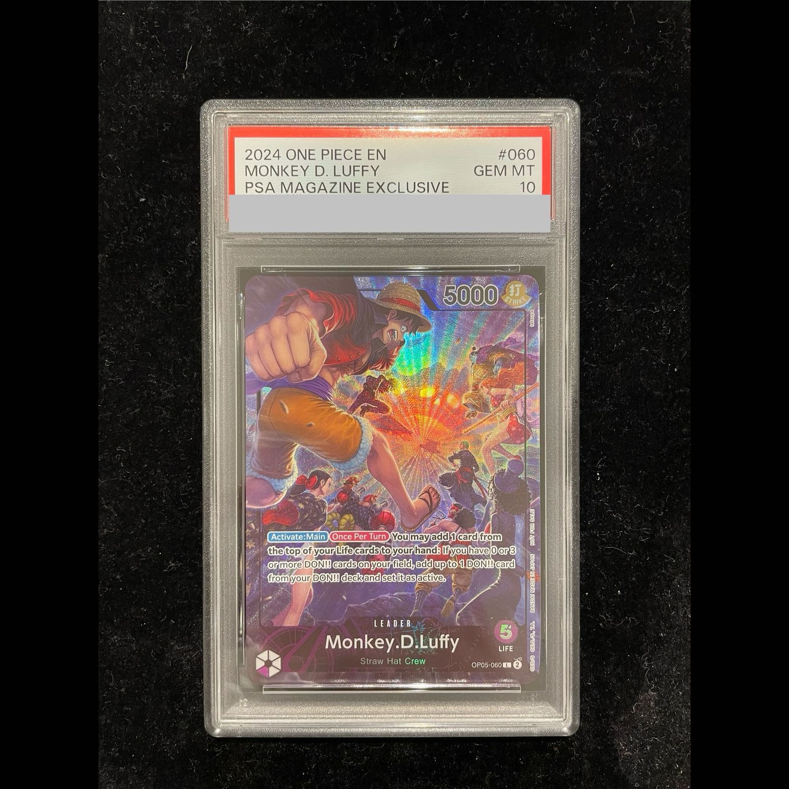PSA10】PSA付録版 海外 ルフィ PROMO OP05-060 1枚 - メルカリ