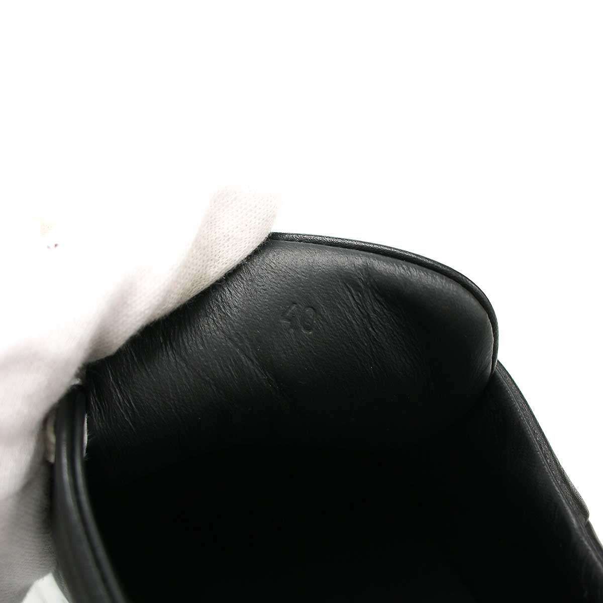 HERMES エルメス Kid Sneakers キッド スニーカー ブラック 40 - メルカリ