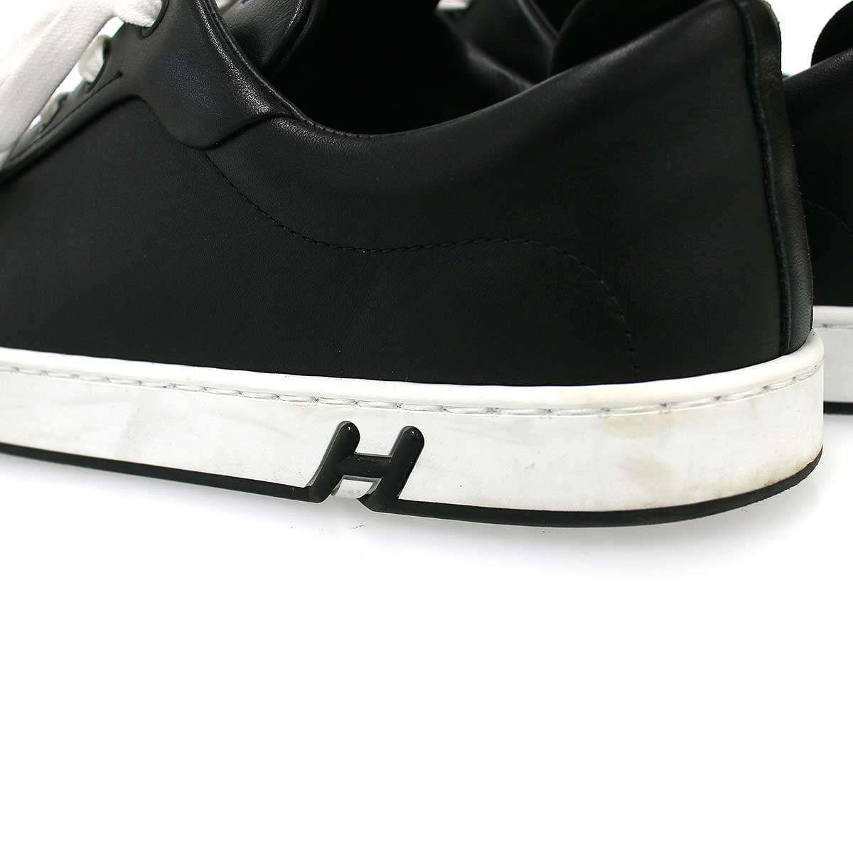 HERMES エルメス Kid Sneakers キッド スニーカー ブラック 40 - メルカリ