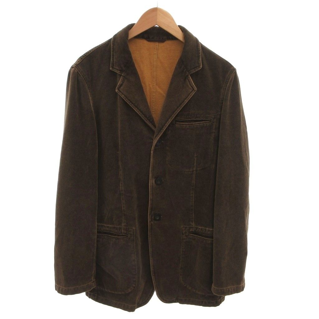 アルマーニ コレツィオーニ ARMANI COLLEZIONI 美品 テーラードジャケット シングルブレスト 3B 茶 ブラウン /MX