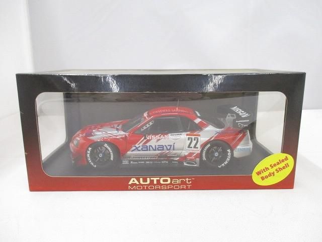 ホビー オートアート 1/18 日産 スカイライン GT-R R34 JGTC 2002 XANAVI NISMO #22 中古品