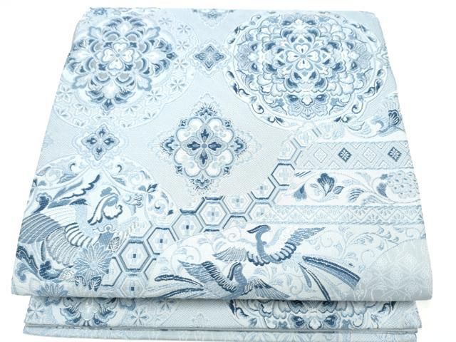 平和屋着物●六通柄袋帯　道長薫華文　正絹　逸品　CABI0050hy